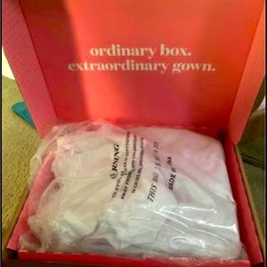 David Bridal wedding dress. Brand new, never worn. Tulip flow bottom, strapless